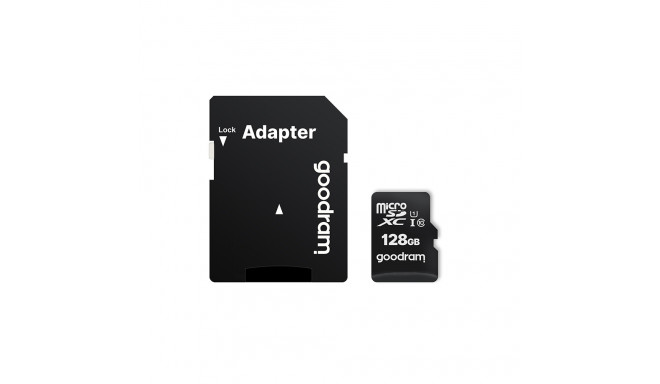 GoodRam mälukaart microSDXC 128GB C10 UHS-I 100/10 MB/s + adapter