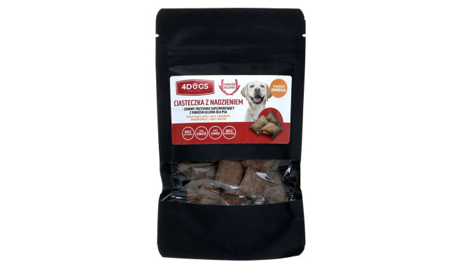 4DOGS Cookies for a beautiful coat and skin - Dog treat - 60g