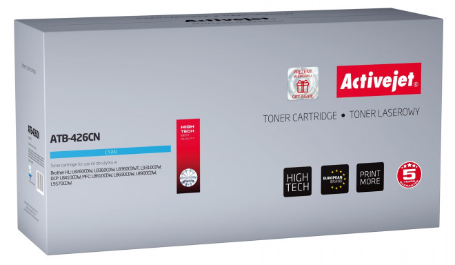 Activejet ATB-426CN toner (replacement for Brother TN-426C; Supreme; 6500 pages; cyan)