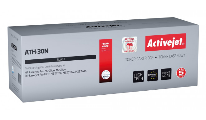 Activejet ATH-30N toner (replacement for HP 30A CF230A; Supreme; 1600 pages; black)