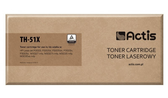 Actis TH-51X tooner (asendus HP 51X Q7551X; standard; 13 000 lehekülge; must)