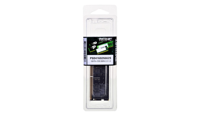 Patriot Memory PSD416G26662S mälumoodul 16 GB DDR4 2666 MHz