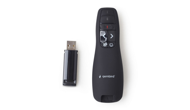 Gembird *Wireless presenter with laser pointer 660 nm 10 m Black