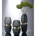 Vase LUXO D13,5xH23cm green/gold