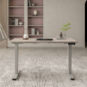 Töölaud ERGO OPTIMAL 2-mootoriga 140x80cm, hallikasvalge