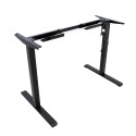 Desk ERGO OPTIMAL with 1 motor 120x60cm, black