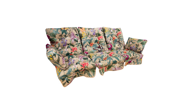 Kiigepadjad AMAZONIA 108x56x10cm/3tk, bee˛ lilleline, 100% polüester