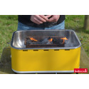 Charcoal table grill 44x33x21cm, yellow