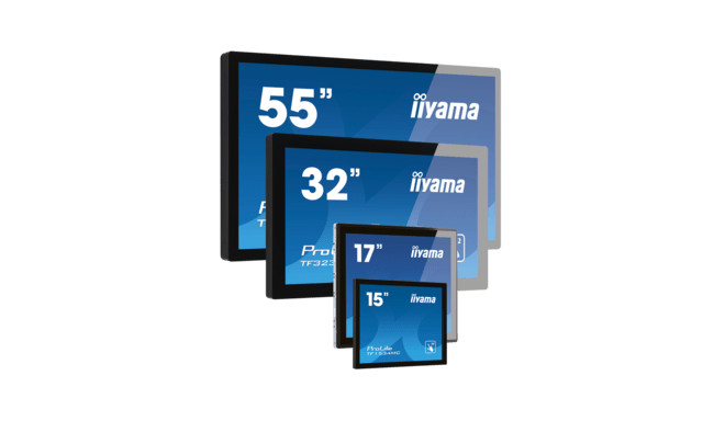 iiyama ProLite TF1534MC-B7X, 38.1 cm (15''), Projected Capacitive, 10 TP, kit (USB), black