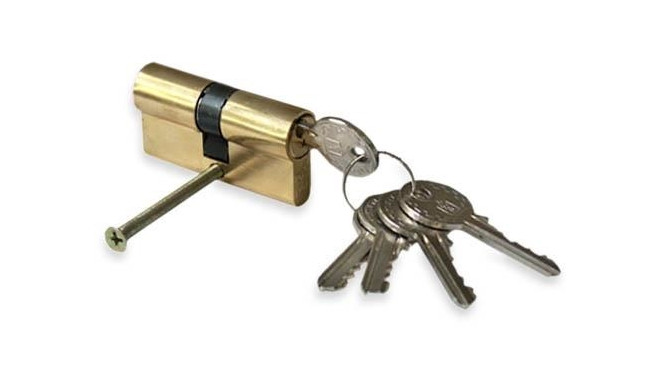 CYLINDER LOCK 65MM 30X35 BRA LONG 5 KEYS