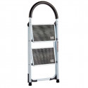 Folding ladder White Black Grey Metal 38 x 50 x 84 cm (6 Units)