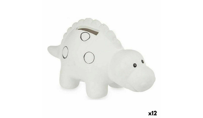 Paint Your Own Money Box Dinosaur Ceramic 6,5 x 8,7 x 16 cm (12 Units)