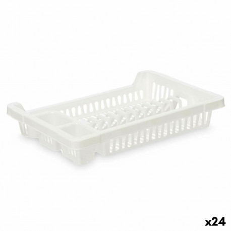 Draining Rack for Kitchen Sink Kinvara 2601407-2 2601407-2 White Plastic 42,5 x 7 x 29,5 cm (24 Unit