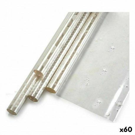 Kinkepakend FLOR7X5STR FLOR7X5STR Valge Läbipaistev 70 x 500 cm Prinditud (60 Ühikut)