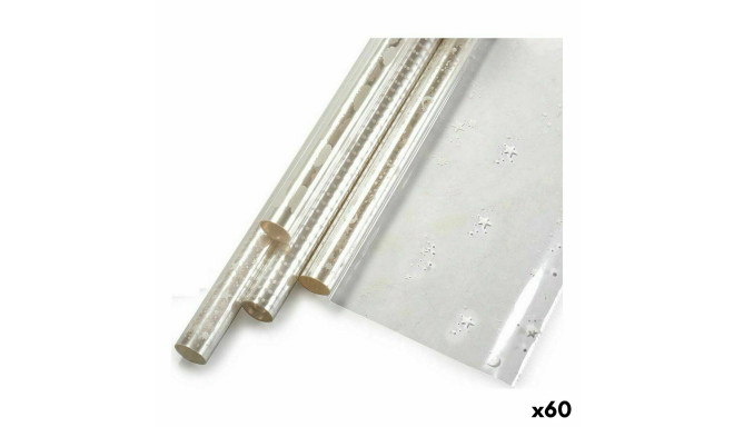 Kinkepakend FLOR7X5STR FLOR7X5STR Valge Läbipaistev 70 x 500 cm Prinditud (60 Ühikut)