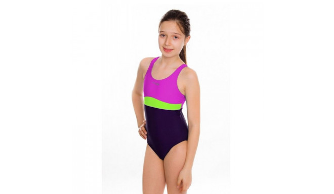 Aqua-speed Emily Junior swimsuit pink-purple (134 cm)