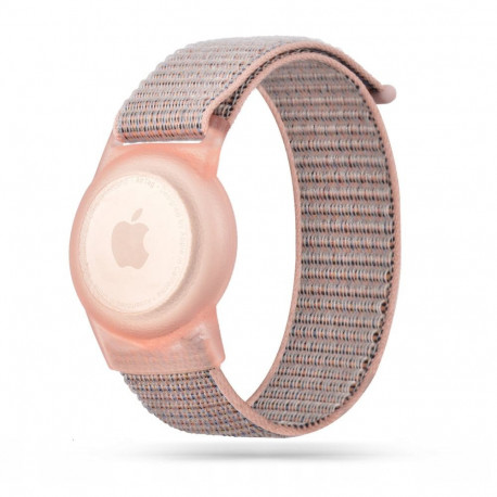 TECH-PROTECT NYLON FOR KIDS APPLE AIRTAG 1 / 2 PINK