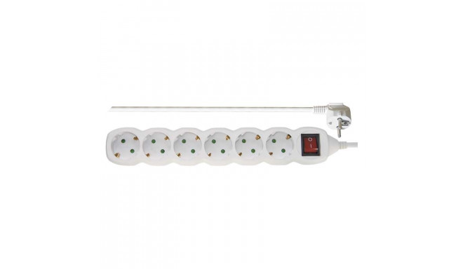 Power Strip SCHUKO with switch – 6 sockets, 5.0m, 1,5mm²