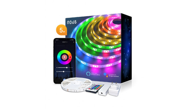Nutikas RGB WIFI LED riba F1, 5m, waterproof TUYA / Smart Life