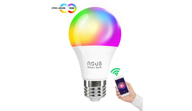 Лампа NOUS P3 Smart WIFI RGB E27, TUYA / Smart Life