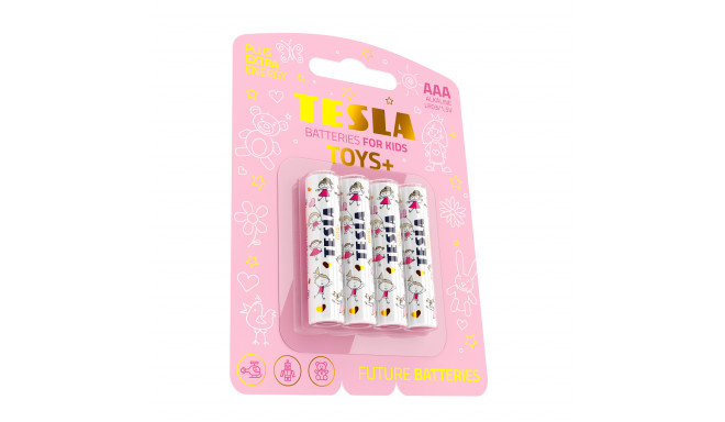 TESLA Batteries AAA Toys Girl  LR03/1.5V 4pcs