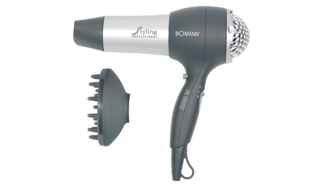 Bomann hair dryer HTD889CB 2000W, silver/grey