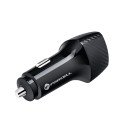 FORCELL CARBON car charger Type C 3.0 PD20W CC50-1C black (Total 20W) + cable for Type C PD60W
