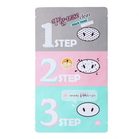 Holika Holika Pooride puhastuskomplekt Pig Nose Clear Black Head 3-Step Kit