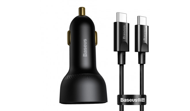 Baseus Superme fast car charger USB / USB Type C 100W PPS Quick Charge Power Delivery + USB cable Ty