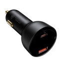 Baseus Superme rychlonabíječka do auta USB / USB Type C 100W PPS Quick Charge Power Delivery + USB k