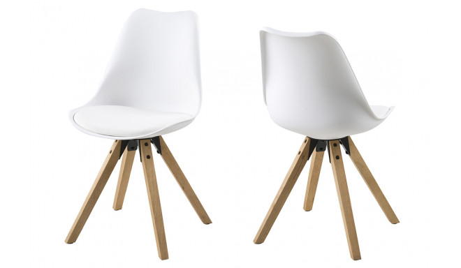 Söögitoolide komplekt Dima 2tk 91409, valge