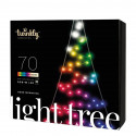 Twinkly Light Tree 2D, 100 LED, IP44, 2 m, must - Nutikas jõulupuu