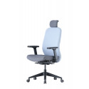 Up Up Athene ergonomic office chair Black, Grey + Blue fabric