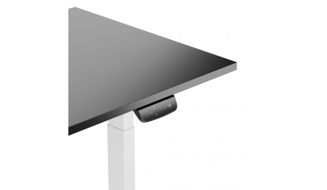 Adjustable Height Table Up Up Thor White, Table top L Black