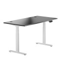 Height Adjustable Table Up Up Thor White, Table top L Black