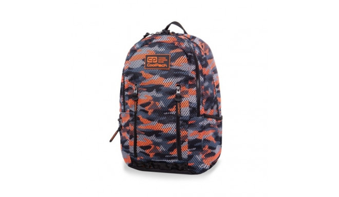 Backpack CoolPack Impact II Camo Mesh Orange