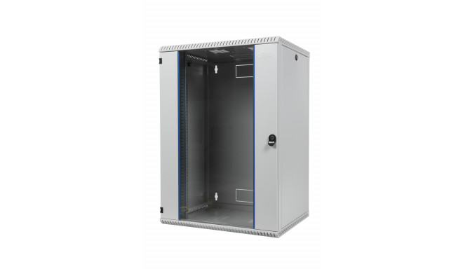 Wall mount cabinet single section, 12U, 600/600/600 width/depth/height mm, RAL 9005 ( welded constru