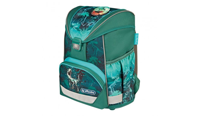 Herlitz skolas soma Ultralight - Green Rex, 15 l