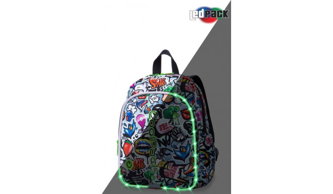 CoolPack seljakott lastele Bobby LED Graffiti, 8 l