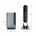 Baseus multifunkční HUB 3x USB 3.2 Gen 1 / 2x USB 2.0 / 2x USB Type C / čtečka karet SD a micro SD /