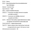 Baseus multifunkční HUB 3x USB 3.2 Gen 1 / 2x USB 2.0 / 2x USB Type C / čtečka karet SD a micro SD /