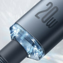 Baseus Crystal Shine Series kabel USB kabel pro rychlé nabíjení a přenos dat USB typu C - Lightning 