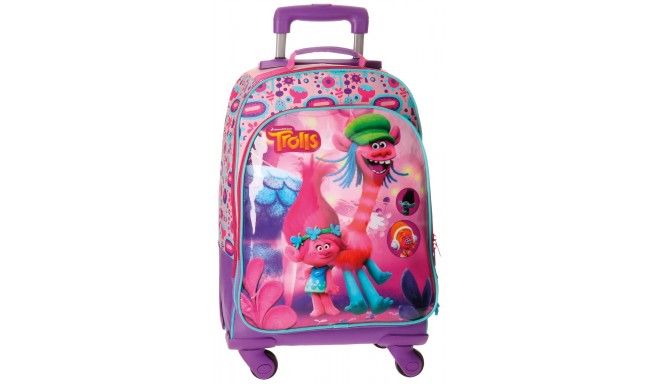 Trolls trolley backpack 4 wheels