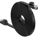 Baseus high Speed Six types of RJ45 Gigabit network cable (flat cable)15m Black