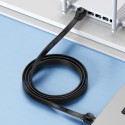 Baseus high Speed Six types of RJ45 Gigabit network cable (flat cable)15m Black