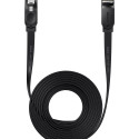 Baseus high Speed Six types of RJ45 Gigabit network cable (flat cable)15m Black