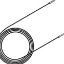 Stereo audio kabel Baseus Yiven M30 AUX 3,5 mm samec mini jack 1,5 m stříbrno-černý (CAM30-CS1)