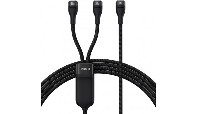 Baseus Flash Series Ⅱ Fast Charging Cable 2in1 USB-C - 2xUSB-C 100W 1.5m black