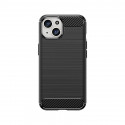 Ohebné pouzdro s karbonovým vzorem pro iPhone 15 Carbon Case - černé