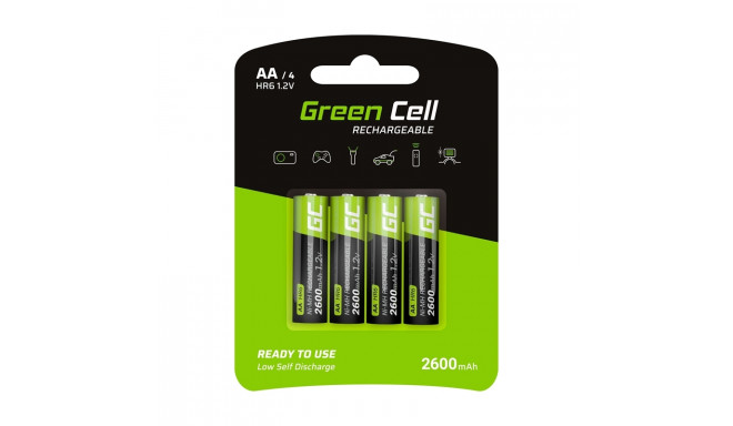 Green Cell - 4x Akumulator AA HR6 2600mAh